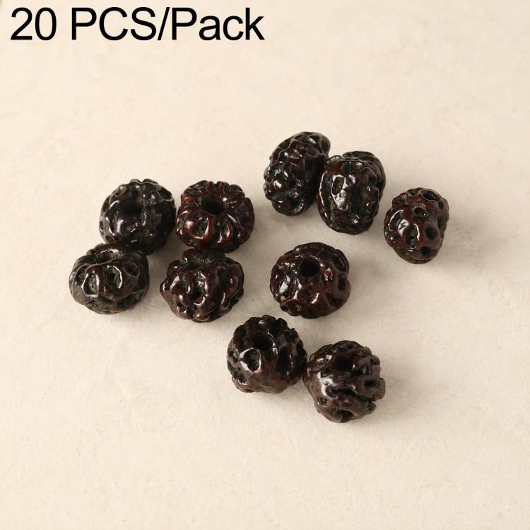 20 PCS/Pack Natural 18-Seed Bodhi Loose Beads for DIY Bracelets Accessories — Small Ruyi Bodhi Bead 5-7 mm