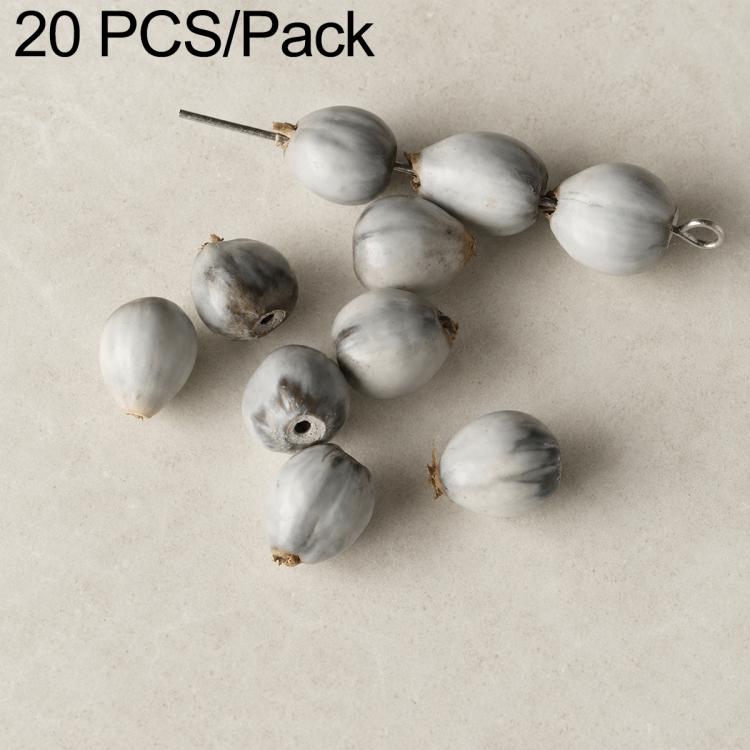 20 PCS/Pack Natural 18-Seed Bodhi Loose Beads for DIY Bracelets Accessories — Coix Seed