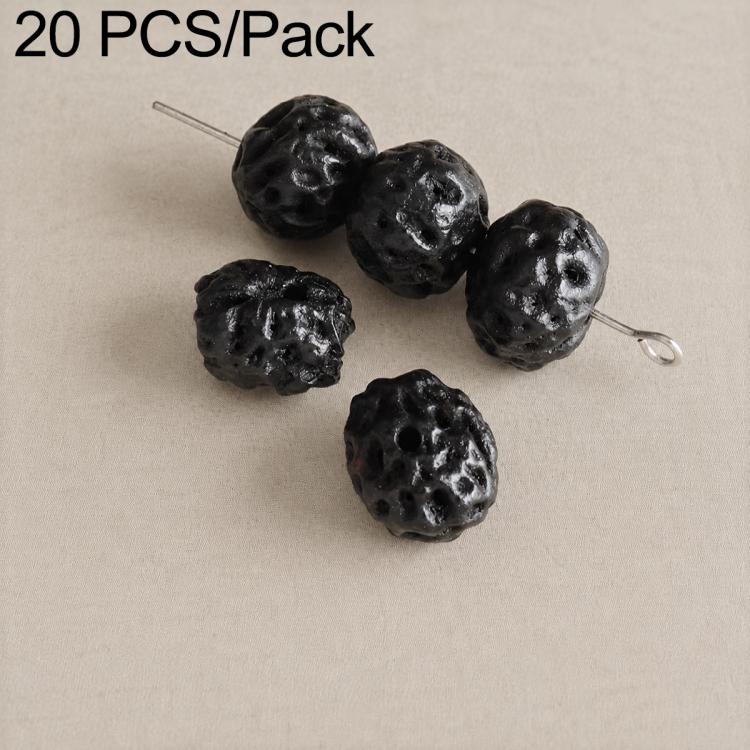 20 PCS/Pack Natural 18-Seed Bodhi Loose Beads for DIY Bracelets Accessories — Large Ruyi Bodhi Bead 12-13 mm