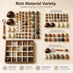 Natural 18-Seed Bodhi Loose Beads for DIY Bracelets Accessories — view 6