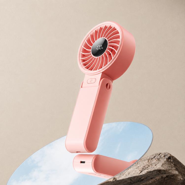 JisuLife Life7 Portable Foldable High-speed Handheld Fan — Pink