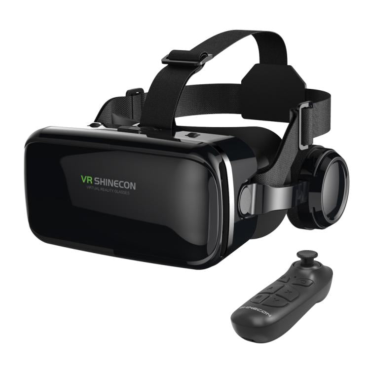 VR SHINECON G04E Earphone Edition 3D Phase Sound VR Glasses for 4.7-6.0 inch Phone
