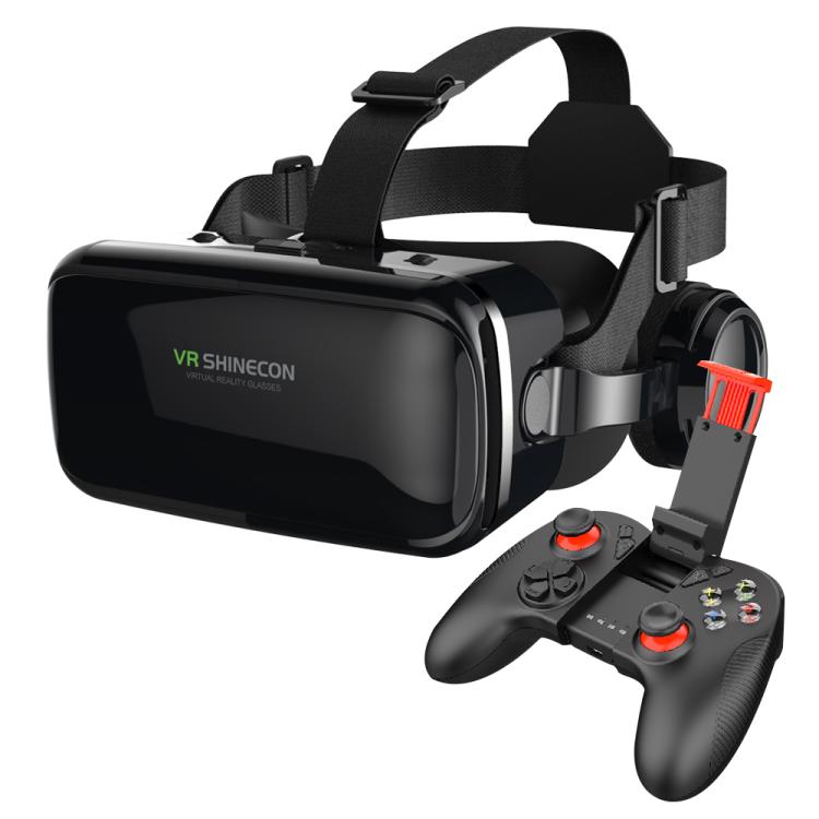 VR SHINECON G04E Earphone Edition 3D Phase Sound VR Glasses for 4.7-6.0 inch Phone