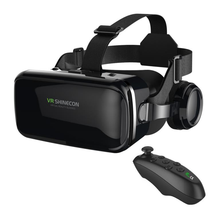 VR SHINECON G04E Earphone Edition 3D Phase Sound VR Glasses for 4.7-6.0 inch Phone