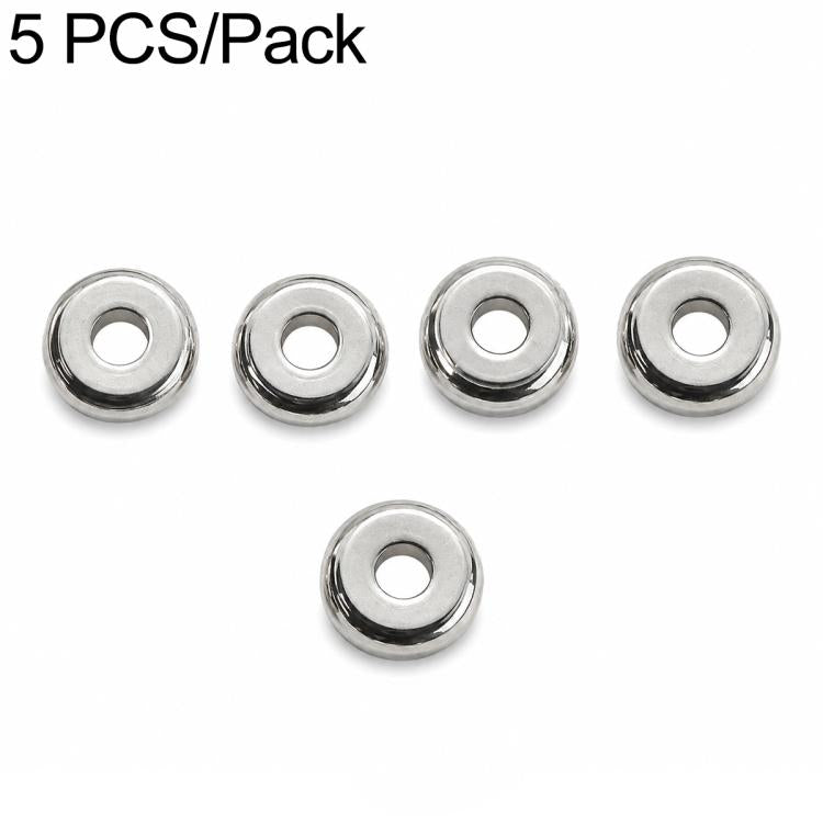 2 PCS/Set Tarnish-Resistant Titanium Steel Spacers and Beads DIY Accessories for Phone Straps — Spacer Bead 5 mm