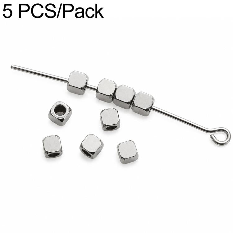 2 PCS/Set Tarnish-Resistant Titanium Steel Spacers and Beads DIY Accessories for Phone Straps — Pumpkin Bead 4 mm