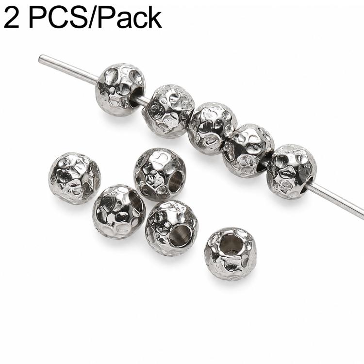 2 PCS/Set Tarnish-Resistant Titanium Steel Spacers and Beads DIY Accessories for Phone Straps — Cube Bead 4 mm