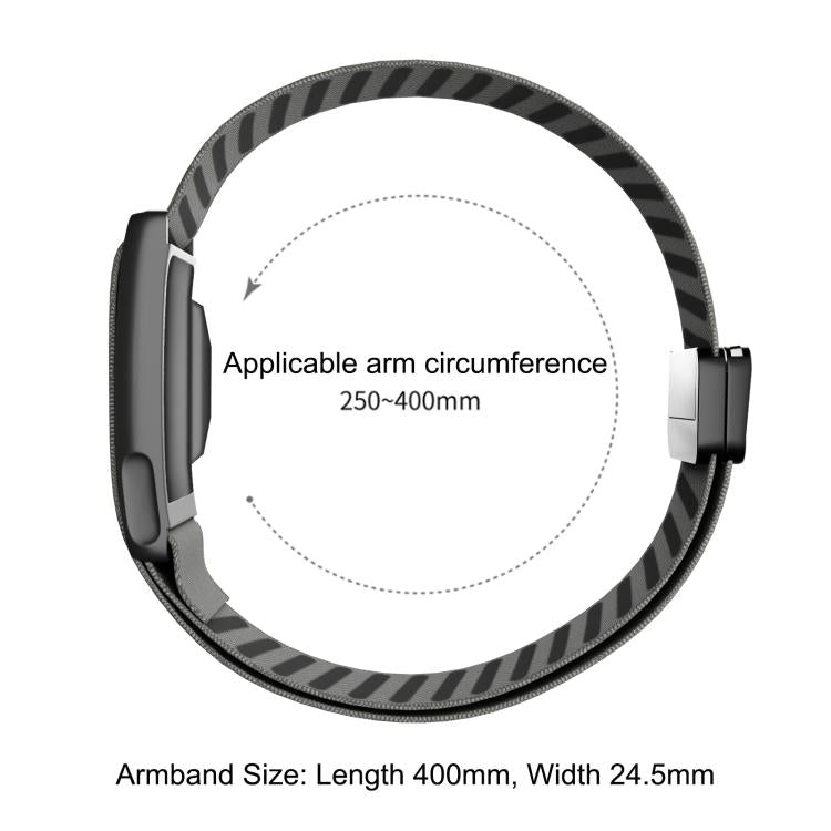 Metal Frame Integrated Magnetic Clasp Nylon Arm Band