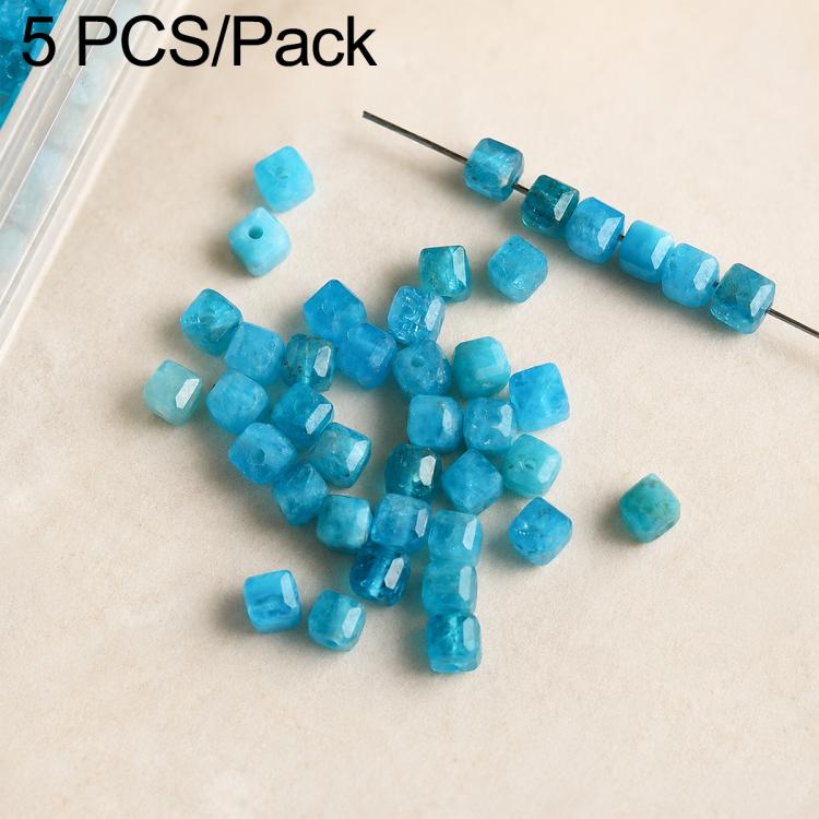 5 PCS/Set Natural Faceted Loose Beads DIY Accessories for Bracelets and Necklaces