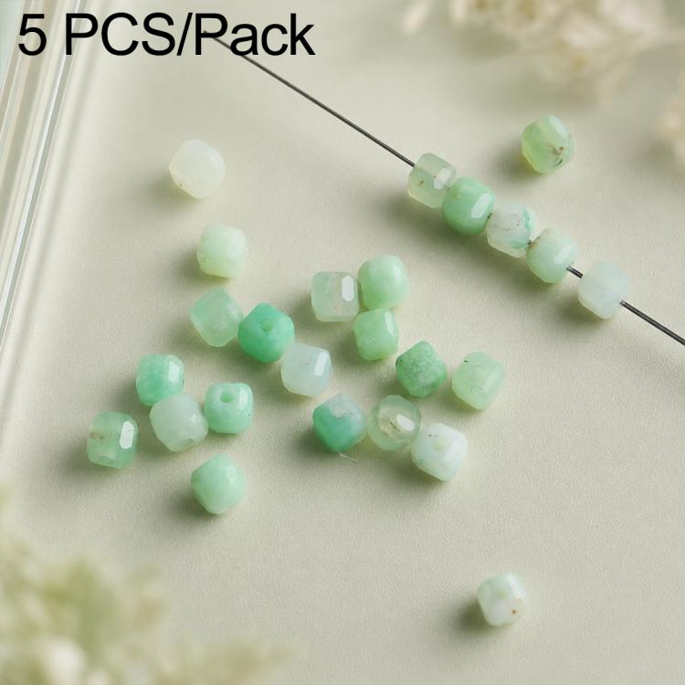 5 PCS/Set Natural Faceted Loose Beads DIY Accessories for Bracelets and Necklaces — Alxa Faceted Cube Bead
