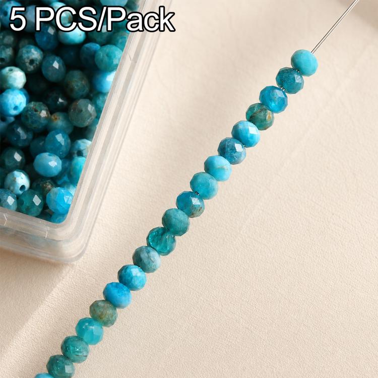 5 PCS/Set Natural Faceted Loose Beads DIY Accessories for Bracelets and Necklaces — Violet