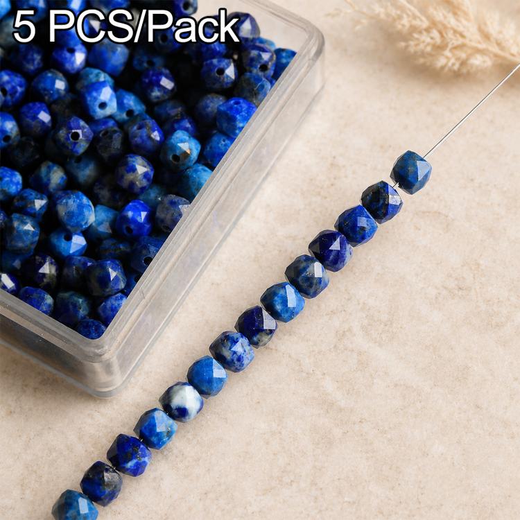 5 PCS/Set Natural Faceted Loose Beads DIY Accessories for Bracelets and Necklaces — AB Turquoise