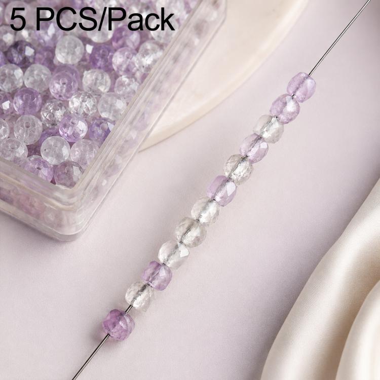 5 PCS/Set Natural Faceted Loose Beads DIY Accessories for Bracelets and Necklaces — Chrysocolla