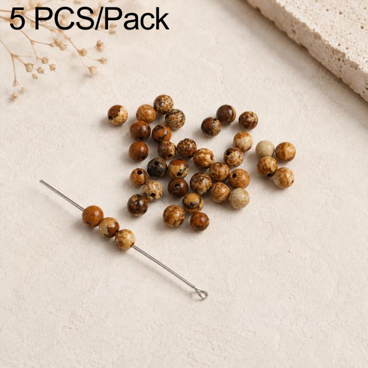 5 PCS/Set Natural Faceted Loose Beads DIY Accessories for Bracelets and Necklaces — Amethyst