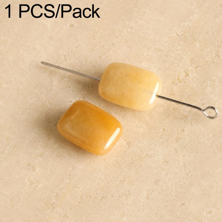 Natural Loose-bead DIY Accessories for Bracelets and Necklaces — Medium Yellow Aventurine Bead