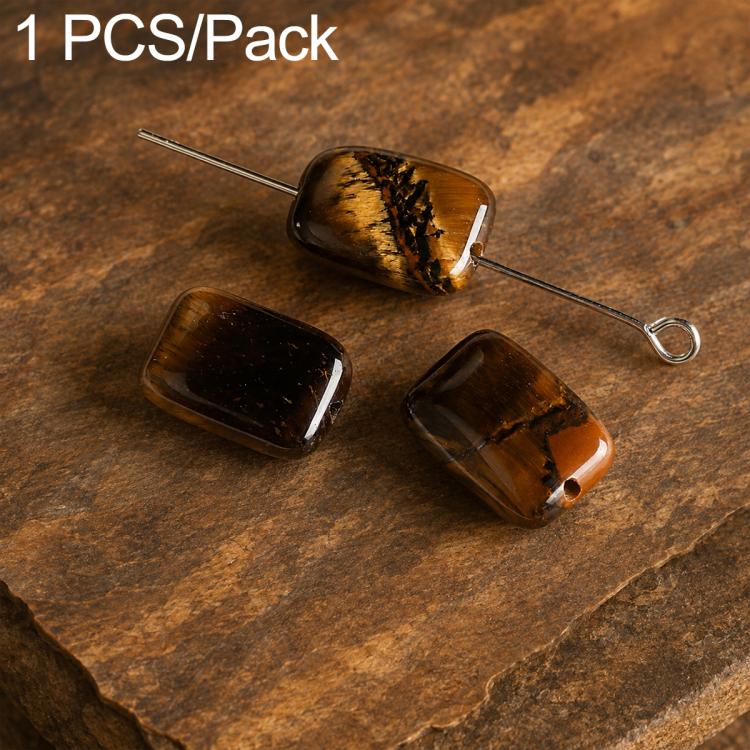 Natural Loose-bead DIY Accessories for Bracelets and Necklaces — Medium Tiger Eye Stone Bead