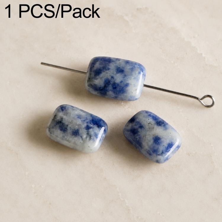 Natural Loose-bead DIY Accessories for Bracelets and Necklaces — Medium Blue Lace Stone Bead