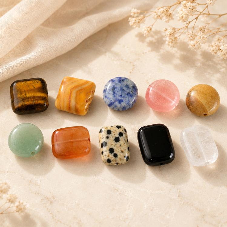 10PCS/Set Natural Loose-bead DIY Accessories for Bracelets and Necklaces — Mixed Pack 1