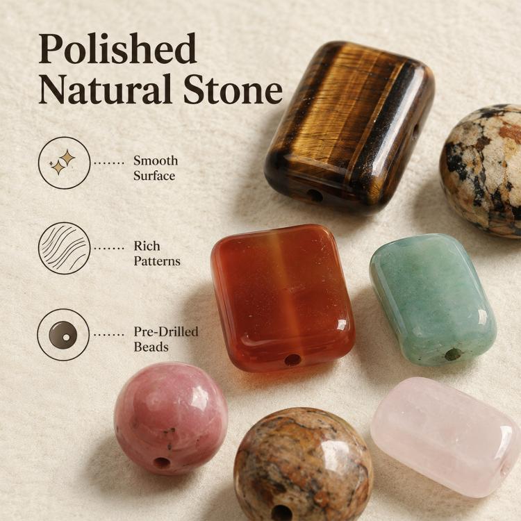10PCS/Set Natural Loose-bead DIY Accessories for Bracelets and Necklaces — view 6