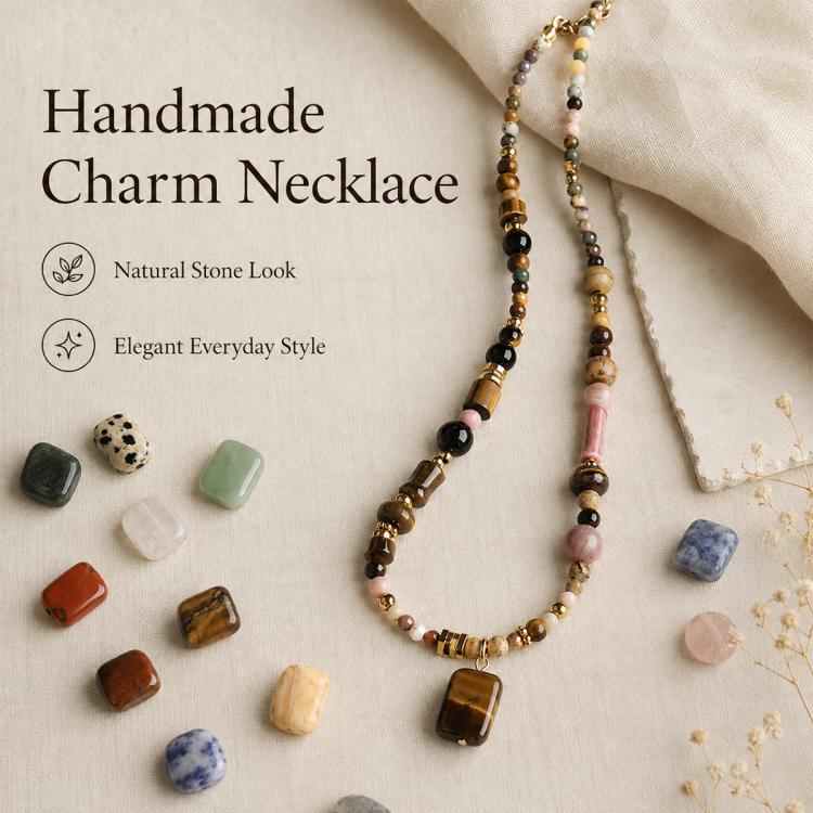 10PCS/Set Natural Loose-bead DIY Accessories for Bracelets and Necklaces — view 8
