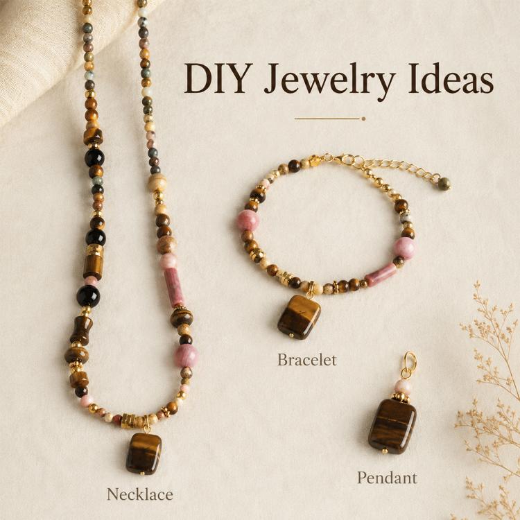 10PCS/Set Natural Loose-bead DIY Accessories for Bracelets and Necklaces — view 11
