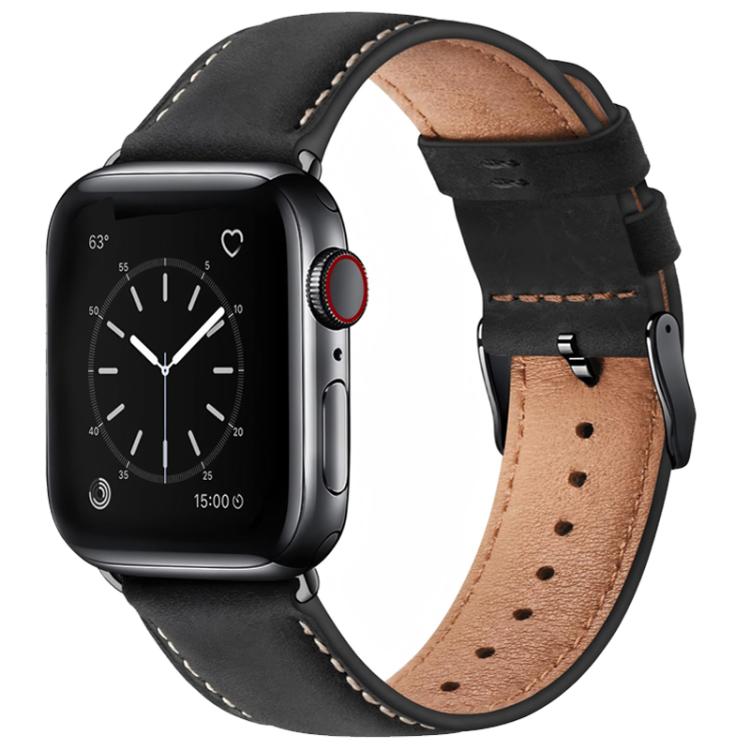 Vintage Crazy Horse Top-Grain Cowhide Leather Watch Band — Brown