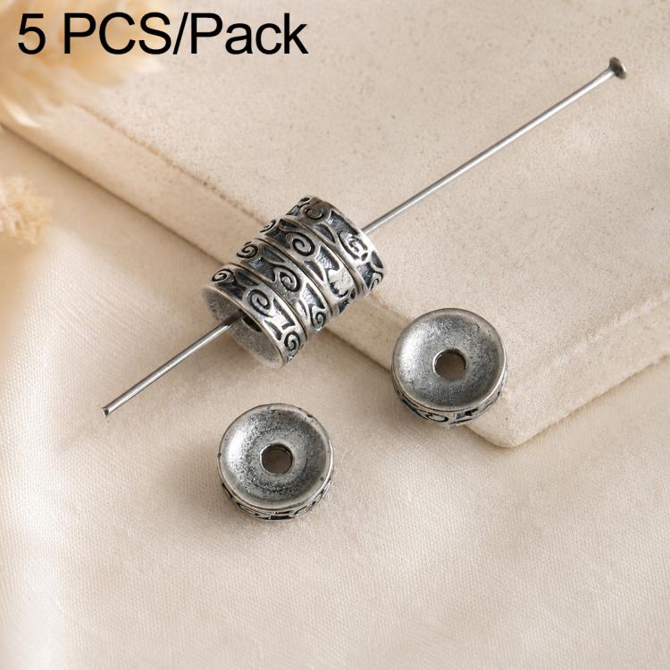 5 PCS/Set Tarnish-Resistant Vintage Silver Spacers and Beads DIY Accessories — Auspicious Cloud Spacer