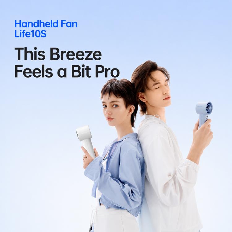 JisuLife Life10S Digital Display High-Speed ??Handheld Fan — Blue