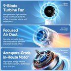 JisuLife Life10S Digital Display High-Speed ??Handheld Fan — view 8