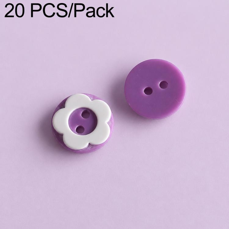 20 PCS/Set Colorful Resin Buttons for DIY Bracelets Accessories — Light Orange Pink Stripes