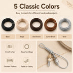 3mm Versatile PU Leather String DIY Accessory Beading Wires — view 11