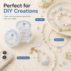 Transparent White Elastic Beading Cord DIY Craft Accessory for Bracelets — view 7