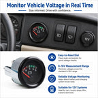 52mm High-precision Pointer-type 8-16V Voltmeter