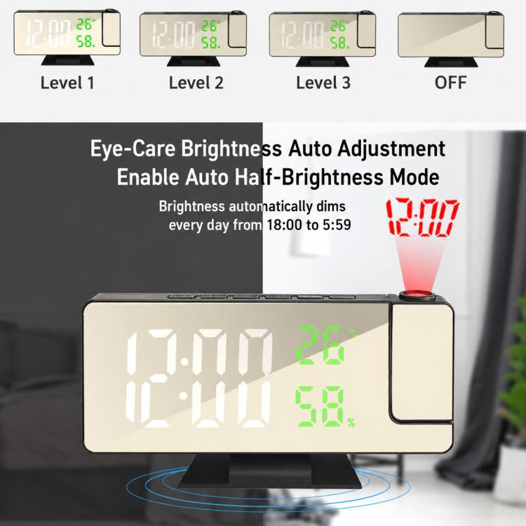 DS-3718LW Multifunctional Creative LED Screen Projection Display Electronic Clock — view 5