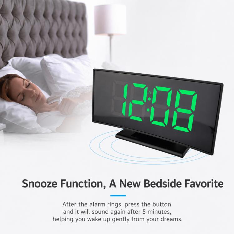 DS-3621L-2 Multifunctional LED Curved Screen Display Electronic Digital Clock — view 9
