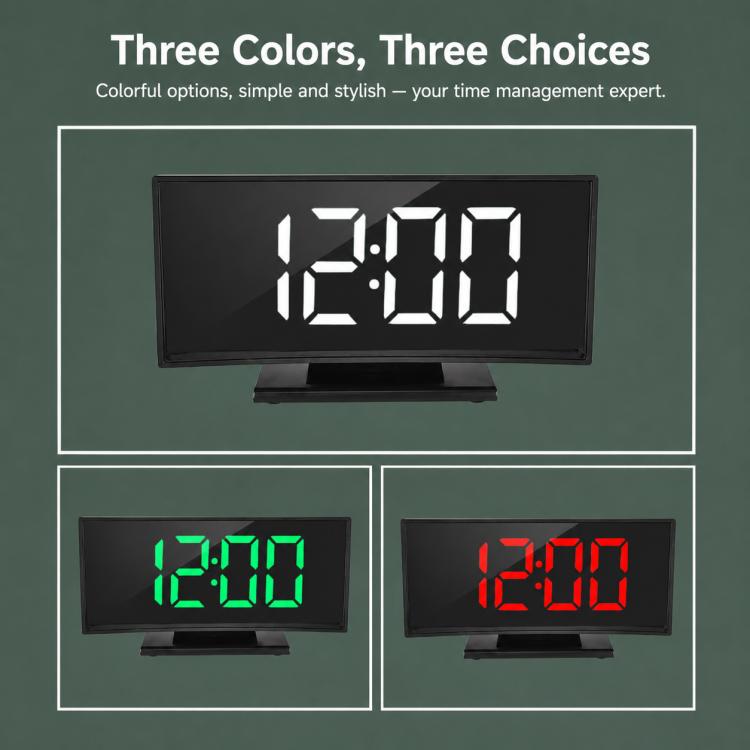 DS-3621L-2 Multifunctional LED Curved Screen Display Electronic Digital Clock — view 11