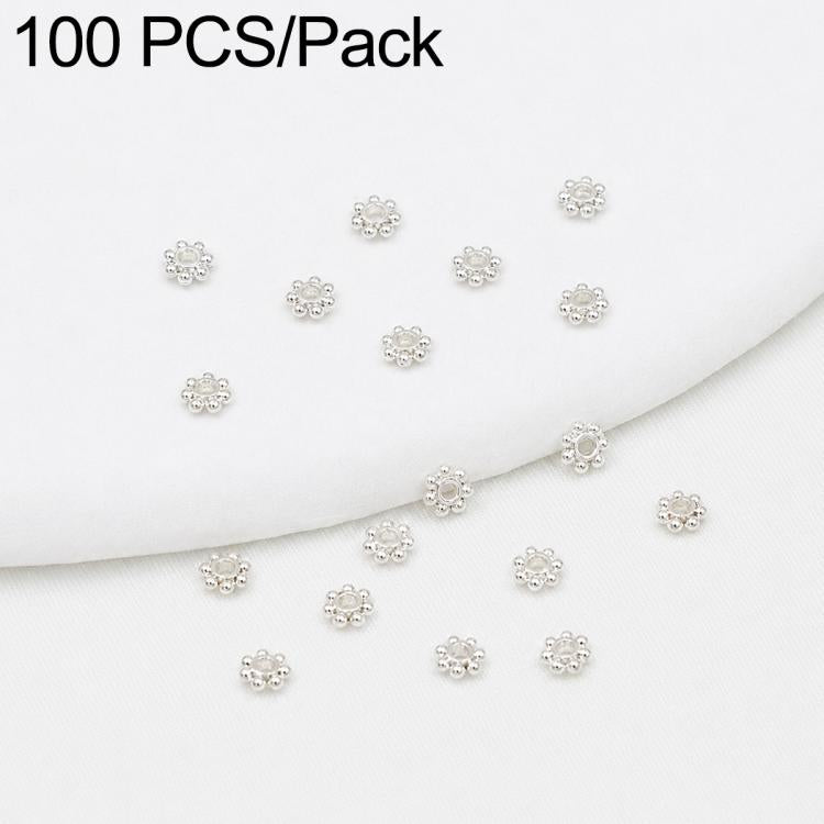 100 PCS/Pack Gold Filled Snowflake Bead Caps Spacers for DIY Jewelry Making — view 10
