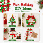 300g/Pack Mixed Sizes Christmas Round Resin Buttons DIY Craft Kit for Children, 600-700 Pieces/Pack — view 5