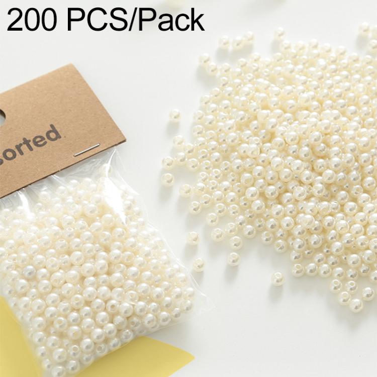 100 PCS/Pack Colored ABS Plastic Beads DIY Bracelets Accessories — 6mm + 8mm Colorful