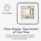 DS-3632 Multifunctional Desktop Voice Control Small Square Alarm Clock — view 8