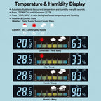 DS-8082TS LCD Multifunctional Voice-Controlled Backlit Weather Display Electronic Clock — view 4