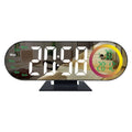 DS-3827LW Desktop Colorful Light LED Digital Display Mirror Electronic Clock