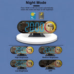 DS-3827LW Desktop Colorful Light LED Digital Display Mirror Electronic Clock — view 6