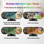 DS-3827LW Desktop Colorful Light LED Digital Display Mirror Electronic Clock — view 8