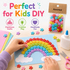 50 PCS/Pack 1.5cm Mixed Color Star Resin Buttons DIY Craft Kit for Children — view 4