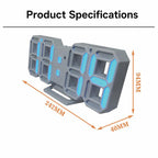 DS-3638B Creative 3D Stereoscopic Design Alarm Clock, LED Digital Electronic Clock — view 7
