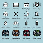 DS-3816L Multifunctional LED Digital Large Screen Weather Display Electronic Clock with Remote Control — view 6
