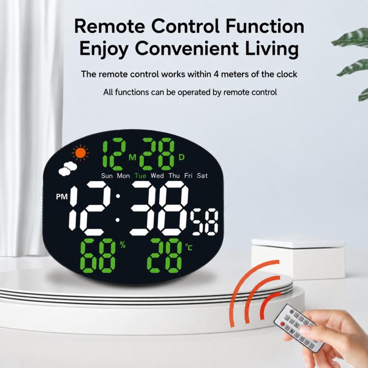 DS-3816L Multifunctional LED Digital Large Screen Weather Display Electronic Clock with Remote Control — view 8