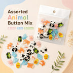 8 PCS/Pack Colorful Animal-shaped Design Resin Buttons — view 6