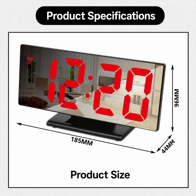 DS-3618L LED Mirror Large Screen Display Digital Electronic Clock — view 10
